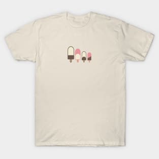 Cute Family of 4 Popsicles T-Shirt